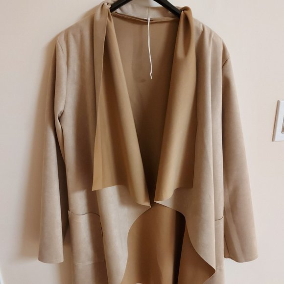 Made in Italy throw over jacket, suede - Picture 1 of 3
